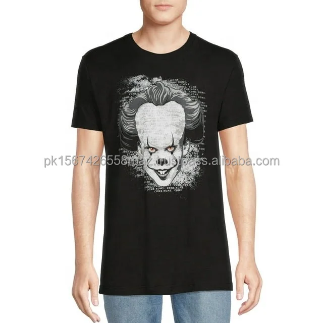 Oversized Painted Graphic T-shirt Cotton Custom Printing T Shirts Men Breathable Short Sleeve T-shirt from Pakistan