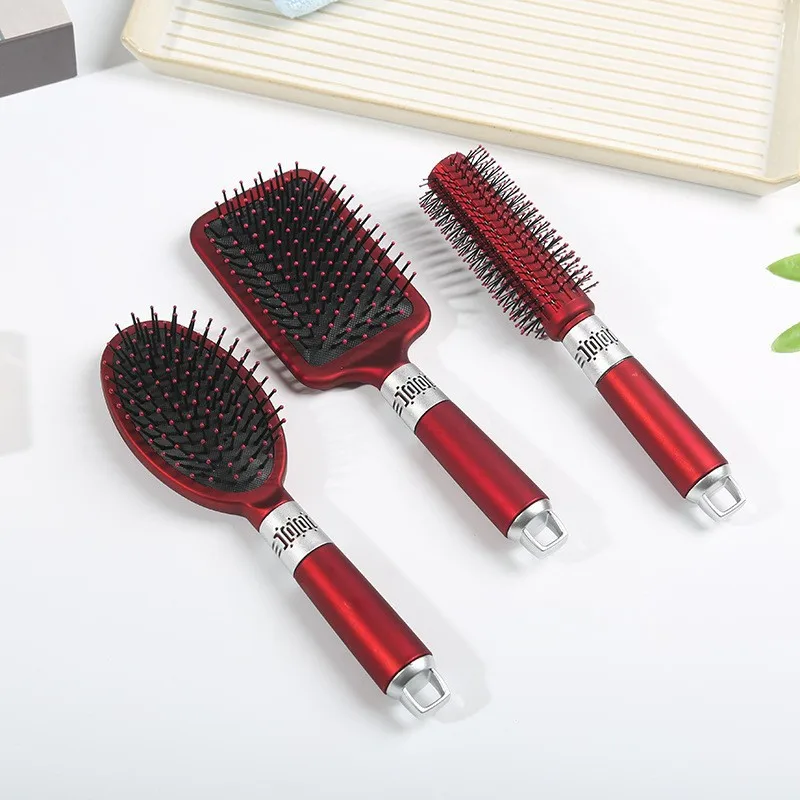 Hair Brush Set with Detangling Nylon Pins Massage Paddle Brush Cushion Hair Combs Hair Dryer Brush for Women Kids Girls OEM