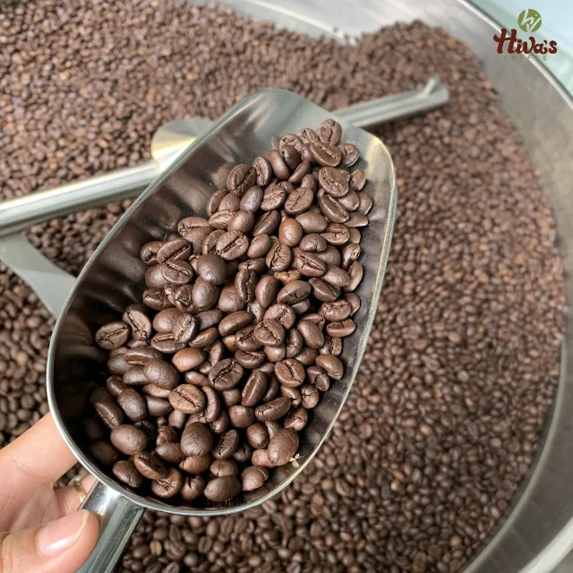 FREE SAMPLE Robusta roasted coffee bean at factory Viet Nam 0,25 kg bag OEM Strong taste Original coffee Ready Export good price