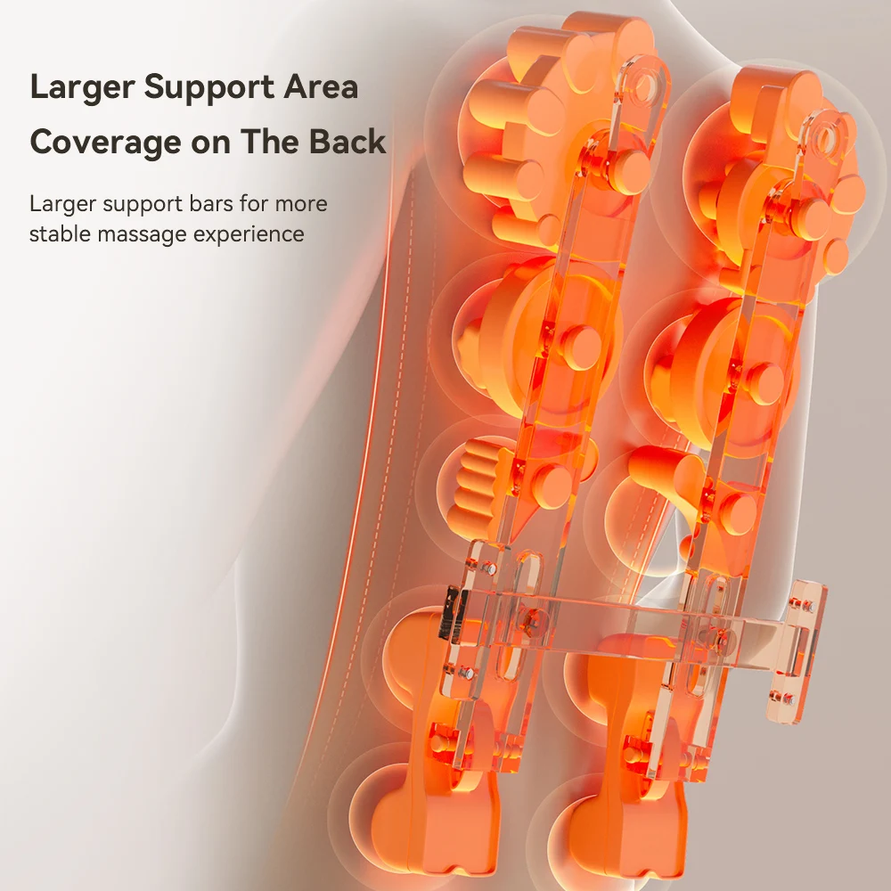 HUIXIN 2024 Car and Home Shiatsu Heating Kneading Vibration Airbag Speed Multifunction Body Massage Cushion