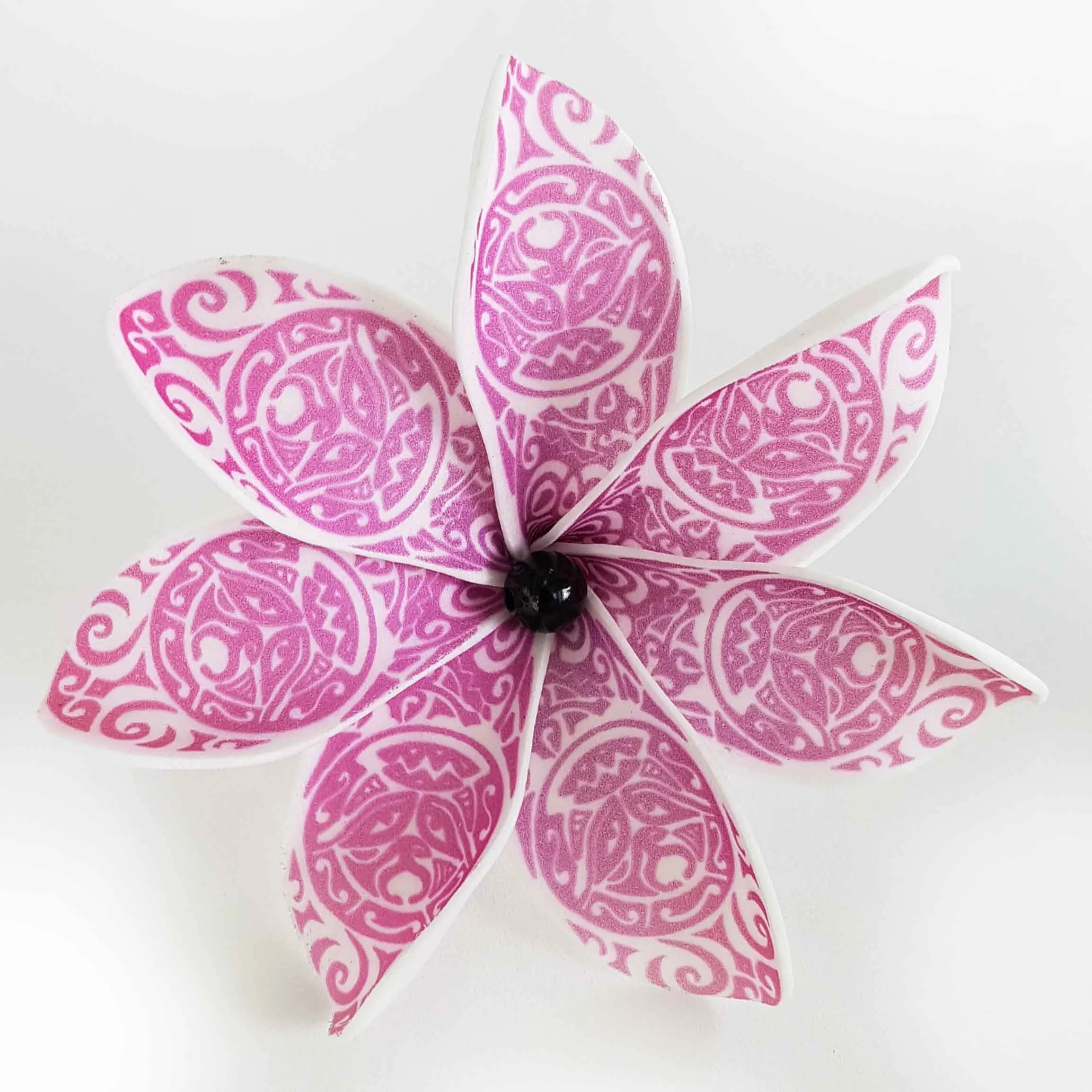 Best seller good quality Handcraft Handmade artificial tahitian foam flower with special tattoo and color pattern