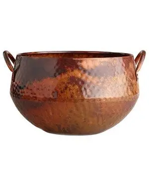 Copper Antique Metal Hamper Design Decorative Bucket Home Decor New Design Best Selling With Handle