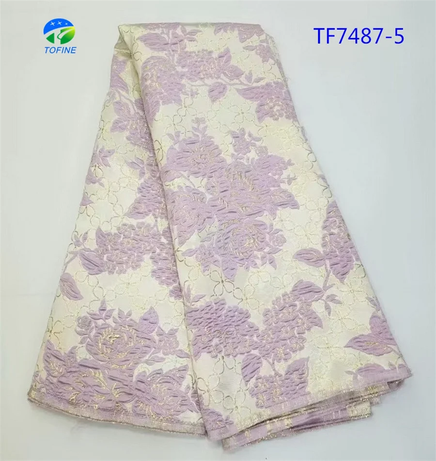 High comfort Jacquard Brocade Fabric Flower Pattern Brocade Super Soft Lace Brocade Fabric for Garment