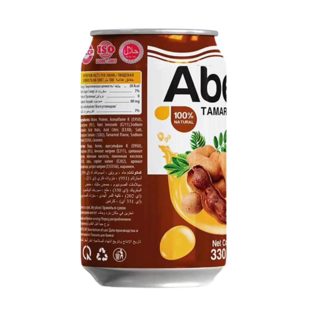 Тамаринд напиток сок банки свежих фруктов Abest с аутентичным вкусом в 330 мл