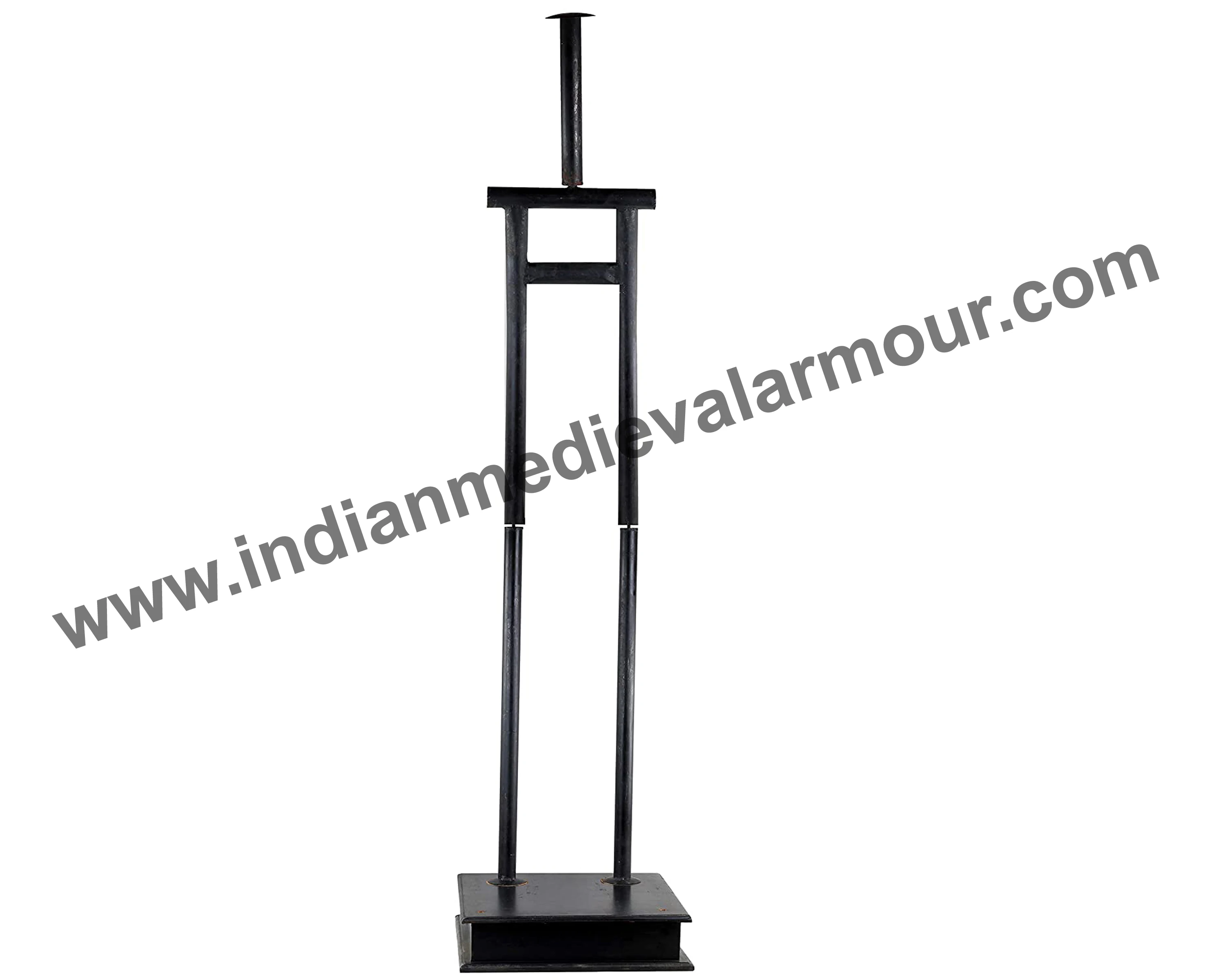 Metallic Full Body Armour Suit Combat Wearable Steel Costume with Display Stand Full Body Length Medieval Armor