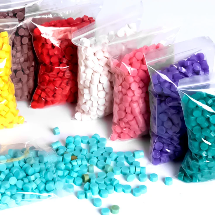 500g Colors Stamp Wax Seal Bead Stamp Wax Stamp Set Seal Sealing Wax Beads