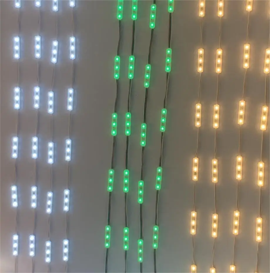 High Quality China DC12V LED Modules 3pcs Set Warm White Light No Positive Negative Poles Outdoor Power Supply High Visibility