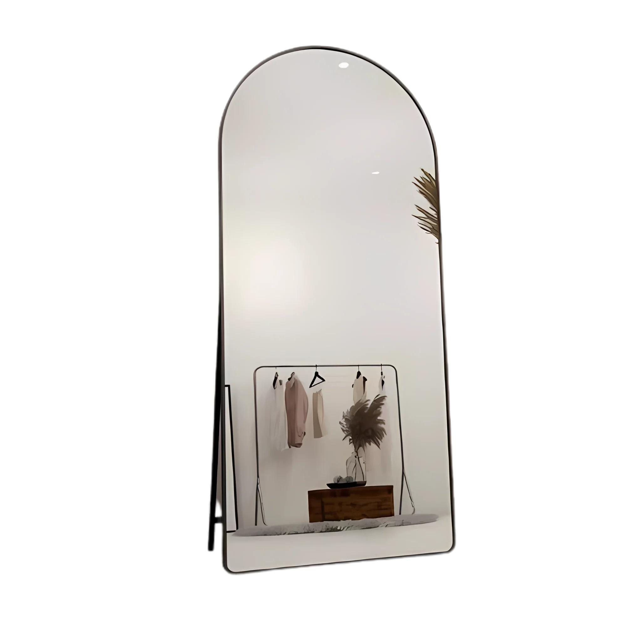 Factory-Direct Full-Length Wall Mirror Trendy Arched Design for Home Try-On Dorm Rooms and Fashionable Students