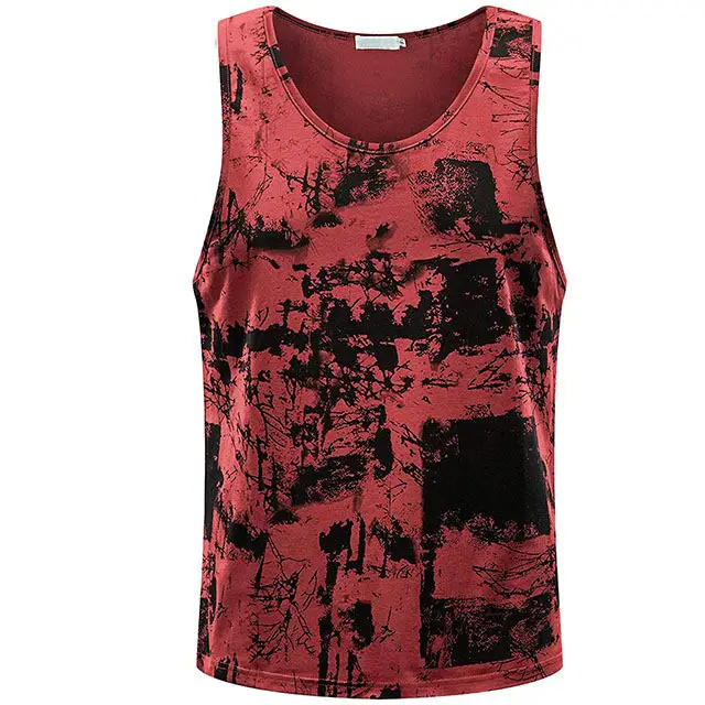 Men tanktop sleeveless sports logo custom tank top men gym print travel vest gym tank top