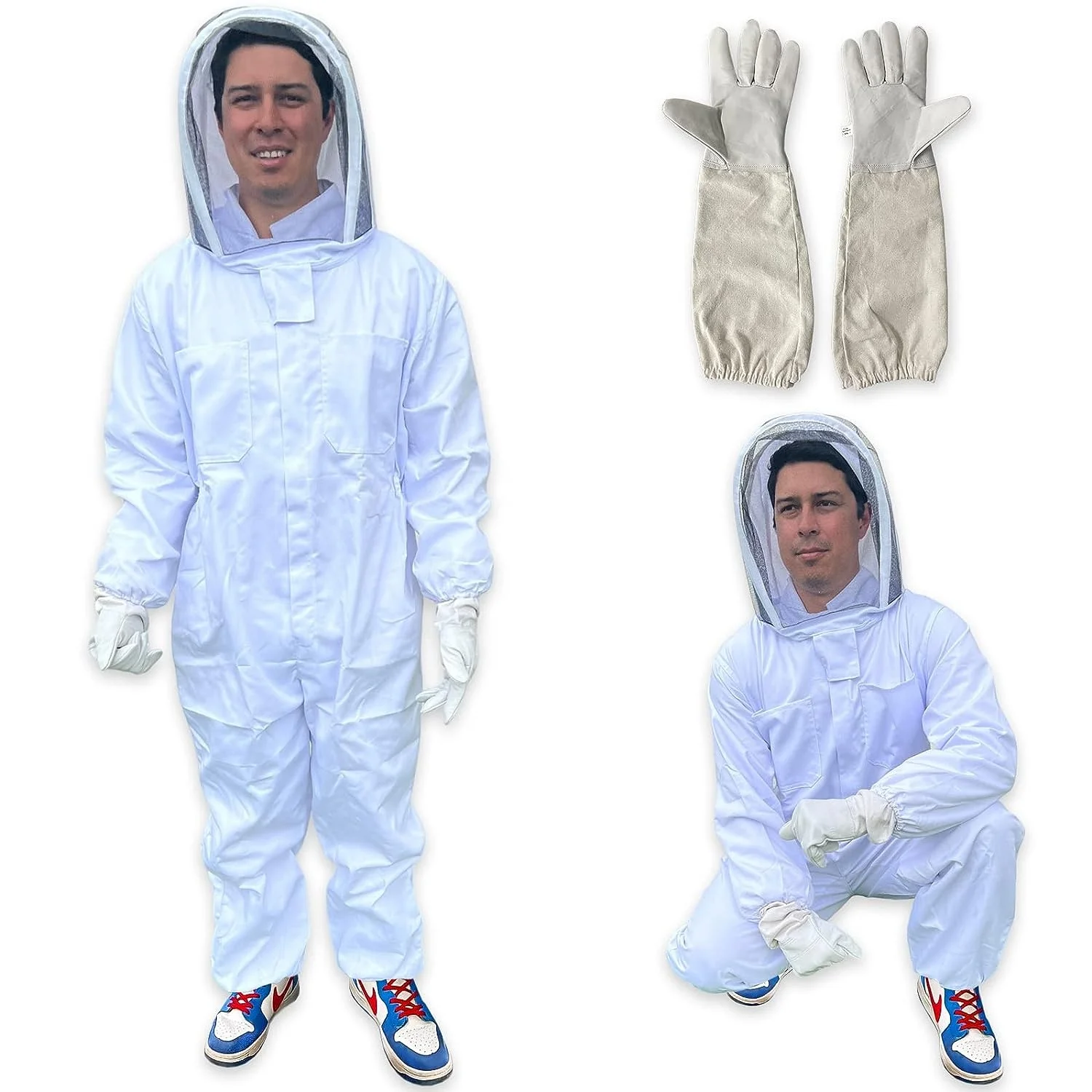 Bee Suit Protective Breathable Beekeeping Keeping Overall Protection Clothing for Beekeeper