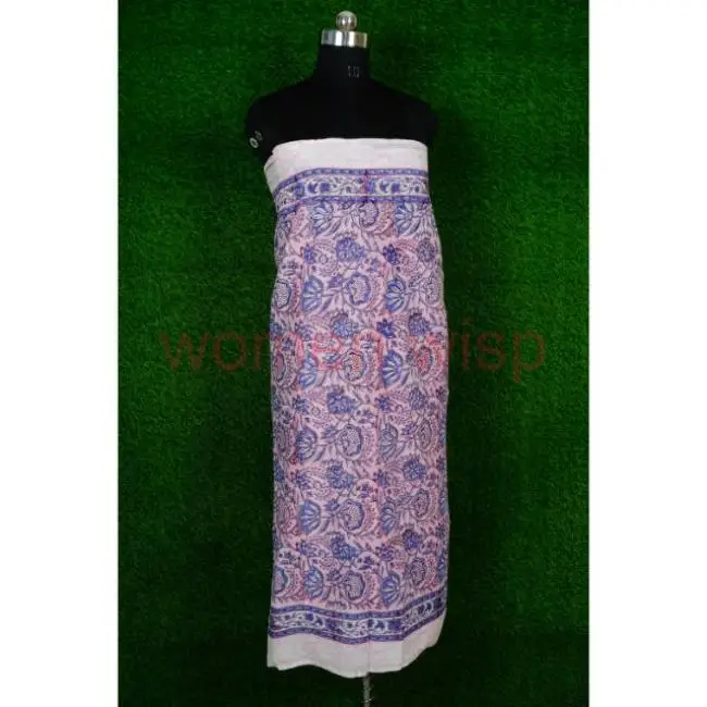 Cotton handmade Best Quality Custom Print 100% cotton cover up sarong women beach sarong pareo
