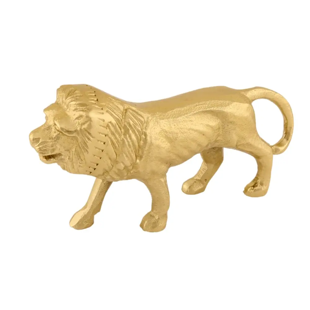 Manufacturer and Supplier Aluminum Lion Shape Sculpture Figurine For Home and Office Best for Gift Handmade Figurine Statue