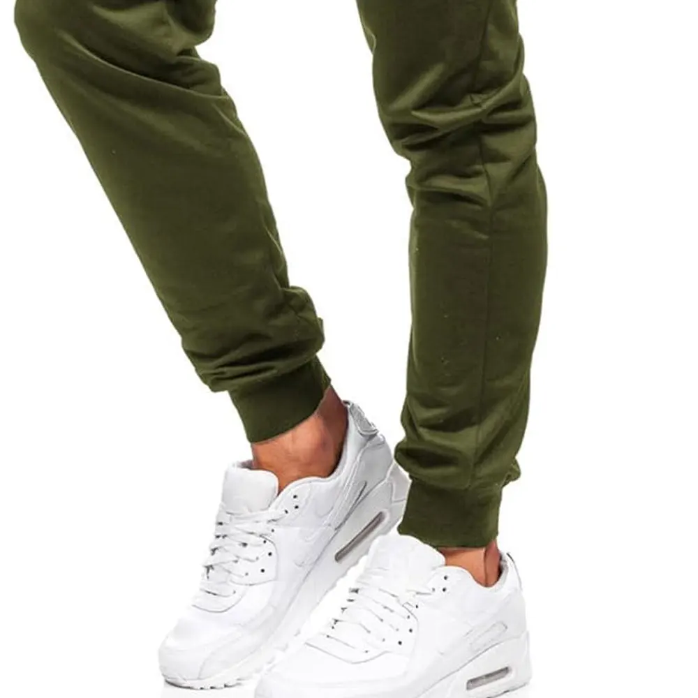 best selling custom logo sports jogger sweatpants 100% cotton workout drawstring waist jogger pants for men