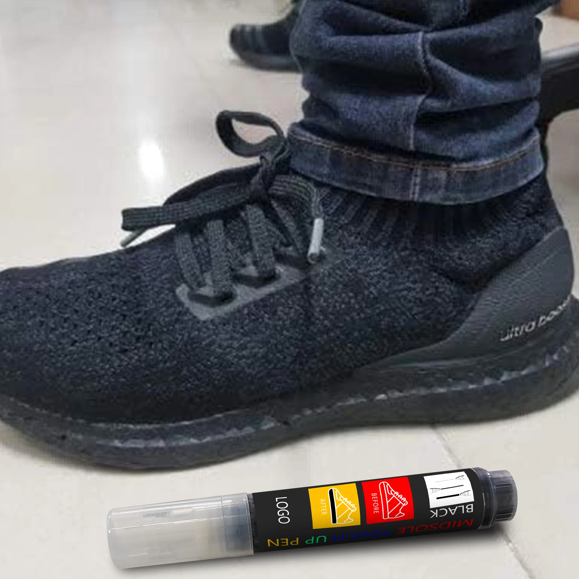 Customized Private Label Re-Coloring Black or White Midsole Touch Up Paint Marker for Shoes and Sneaker Midsole