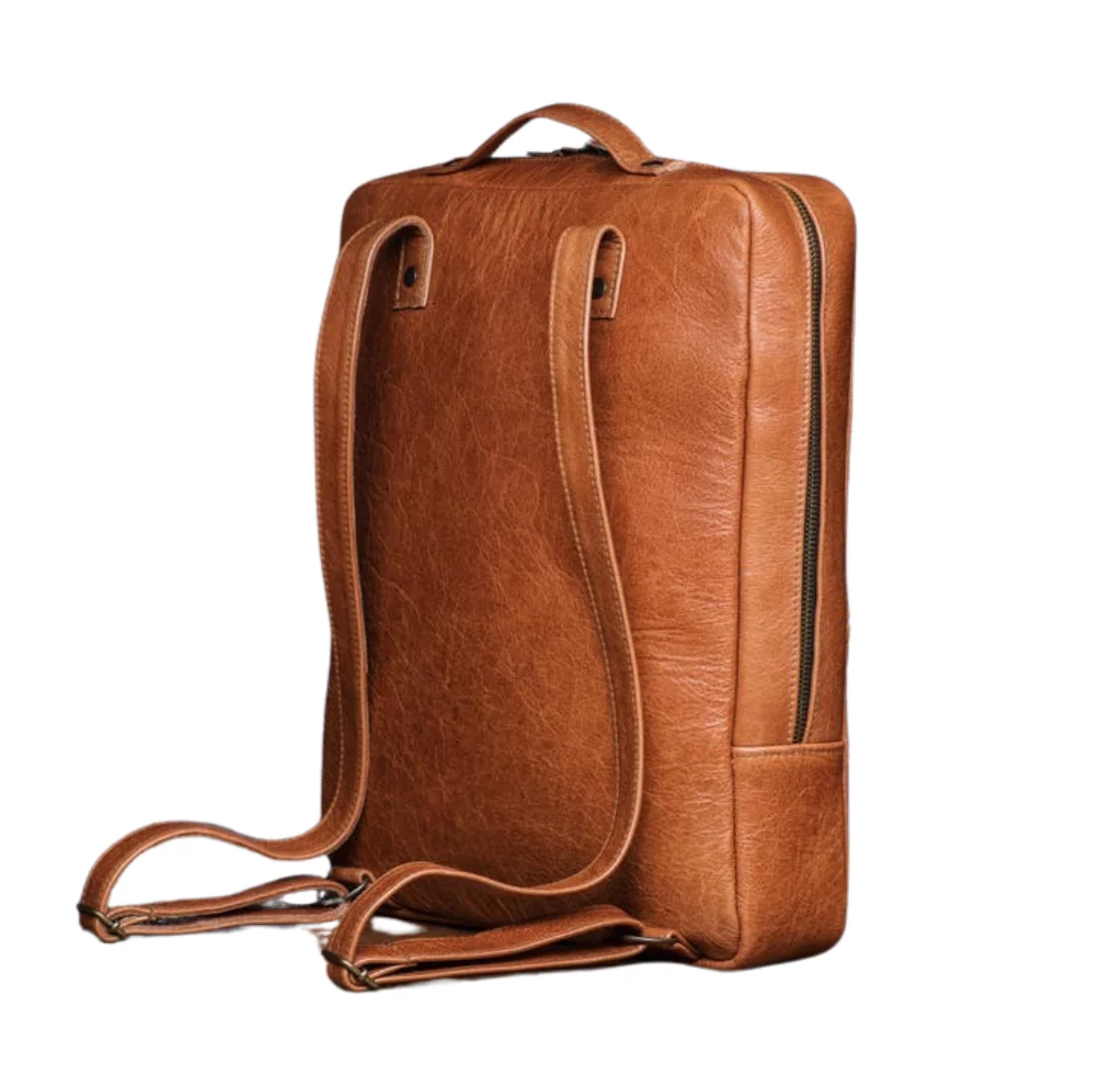 Factory Wholesale Leather Backpack For Man Women Fashion Style Bag Genuine Leather School Backpack Leather Customized logo