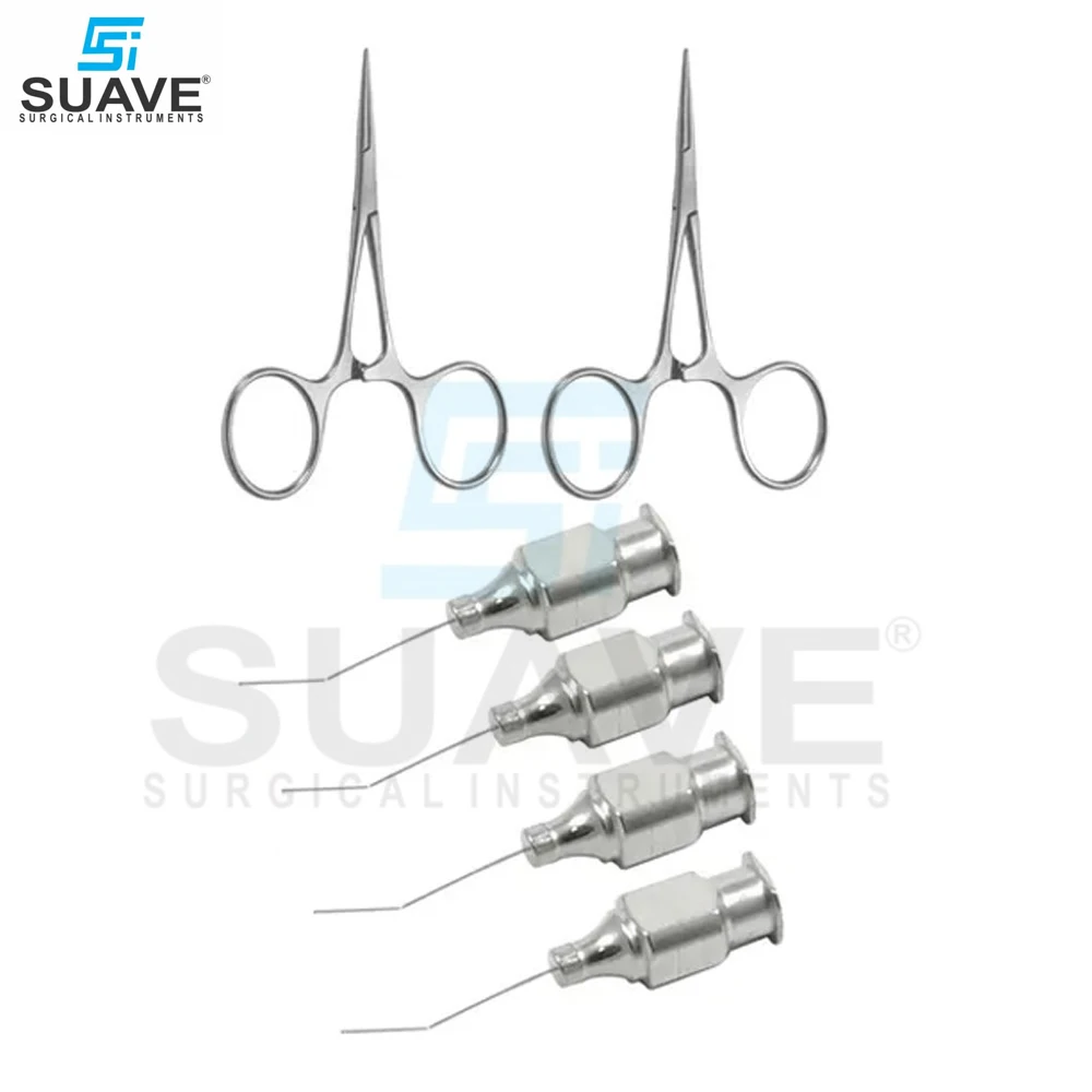 Premium Quality Stainless Steel Eye Castroviejo Forceps Scissors Micro Surgical Instruments Set By SUAVE SURGICAL INSTRUMENTS