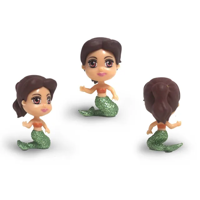 Куклы русалки из ПВХ флокирующие игрушки