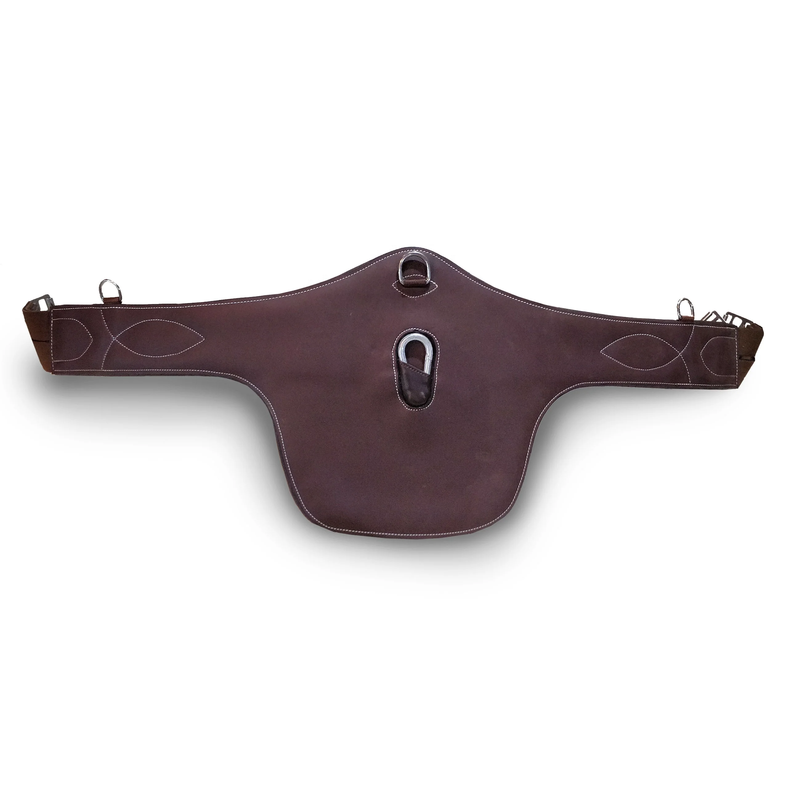 Wholesale Horse riding Belly Girth made of genuine leather with adjustable strap durable padded equestrian use