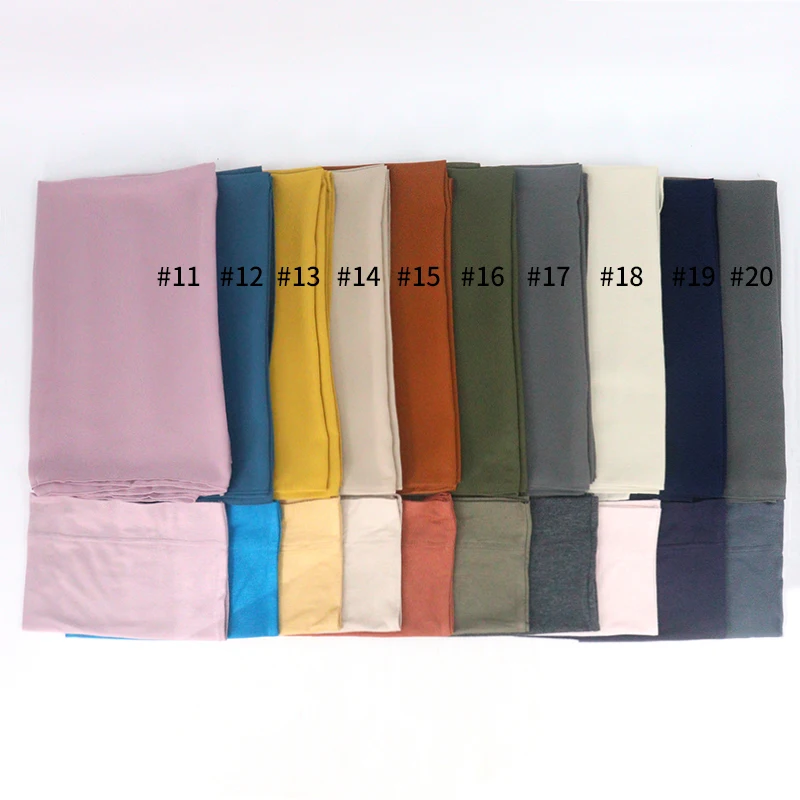 ready to ship chiffon hijab with matching undercap hijab two piece set chiffon hijab scarf for Muslim women