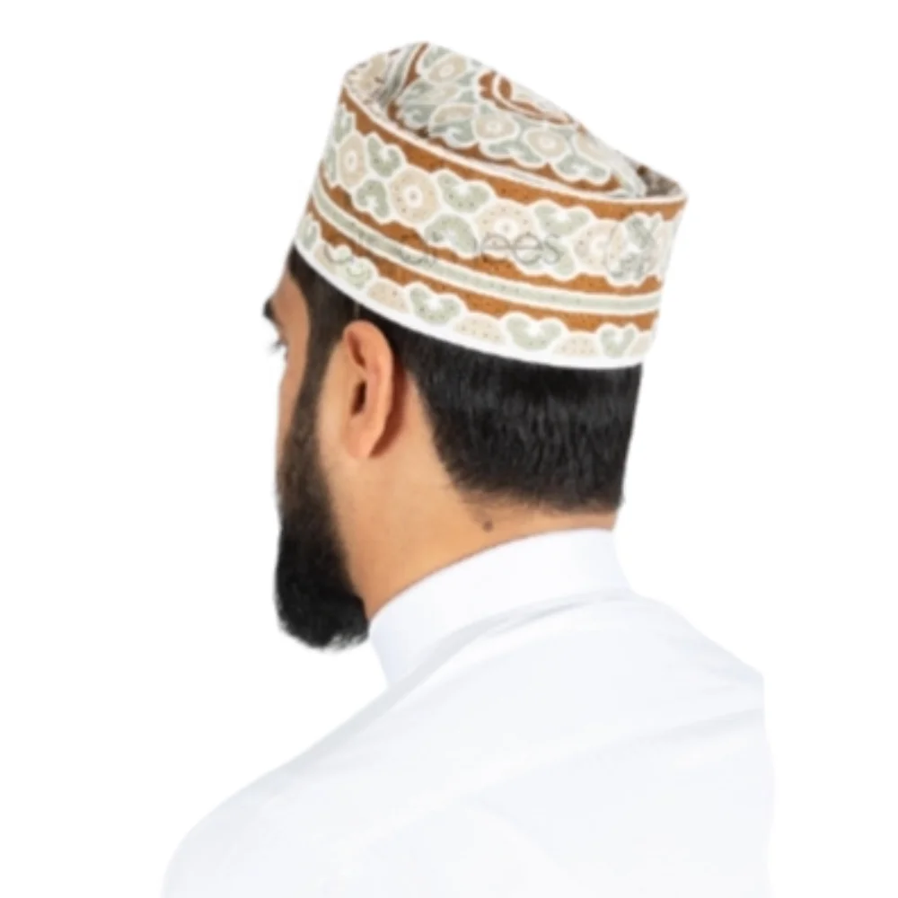 Exotic Classic Handmade Omani Cap For Men Kufi Cap Muslim Cap Hat Prayer Muslim Hat Fez Kufi Wholesale For Men tak