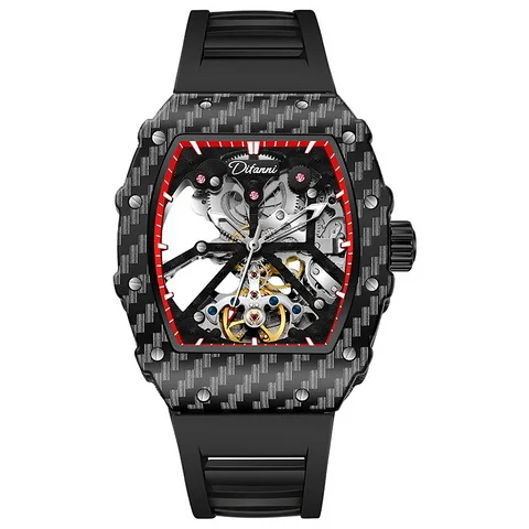 men automatic swiss watch style eta  Waterproof watches decoration carbon fiber watch