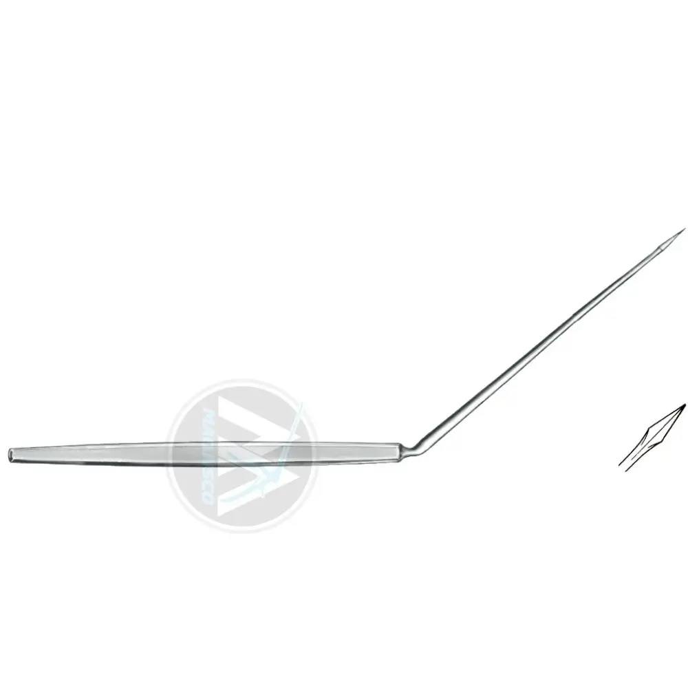 Tympanum Perforators Angled Stainless Steel Material Ear Target Area with Cleaning Feature