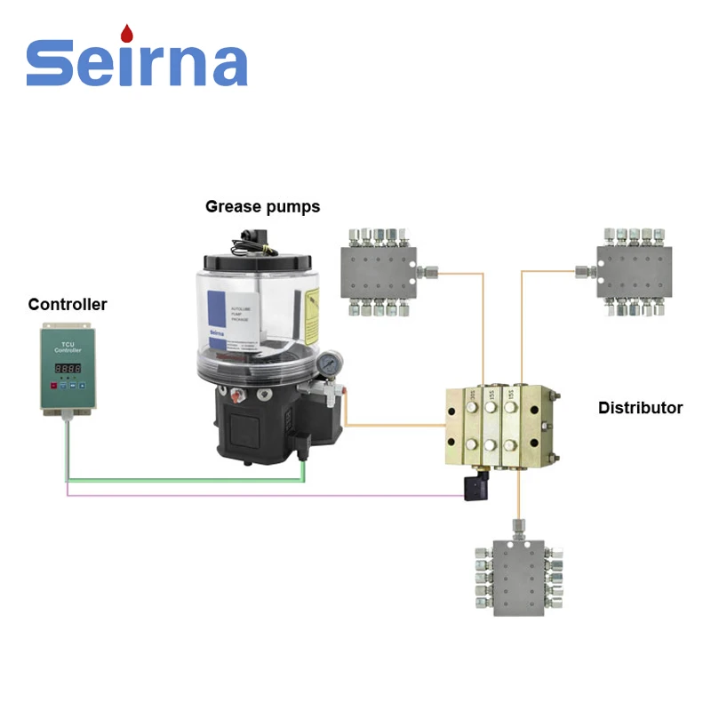 Factory Price 50W Auto Grease Pump Lubrication System 12V Machine Lubrication System