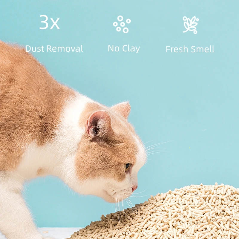 Easy to Clean Cat Litter made with Peas and Corn Starch without additives Available at Wholesale Price for Export