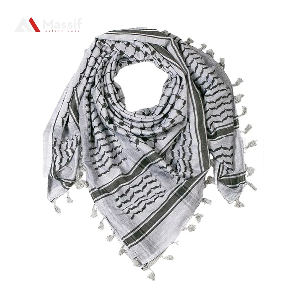 Colors Made Men Shemagh Lightweight Arab Scarf Shemagh Keffiyeh Thicken Head Wraps Summer OEM Service