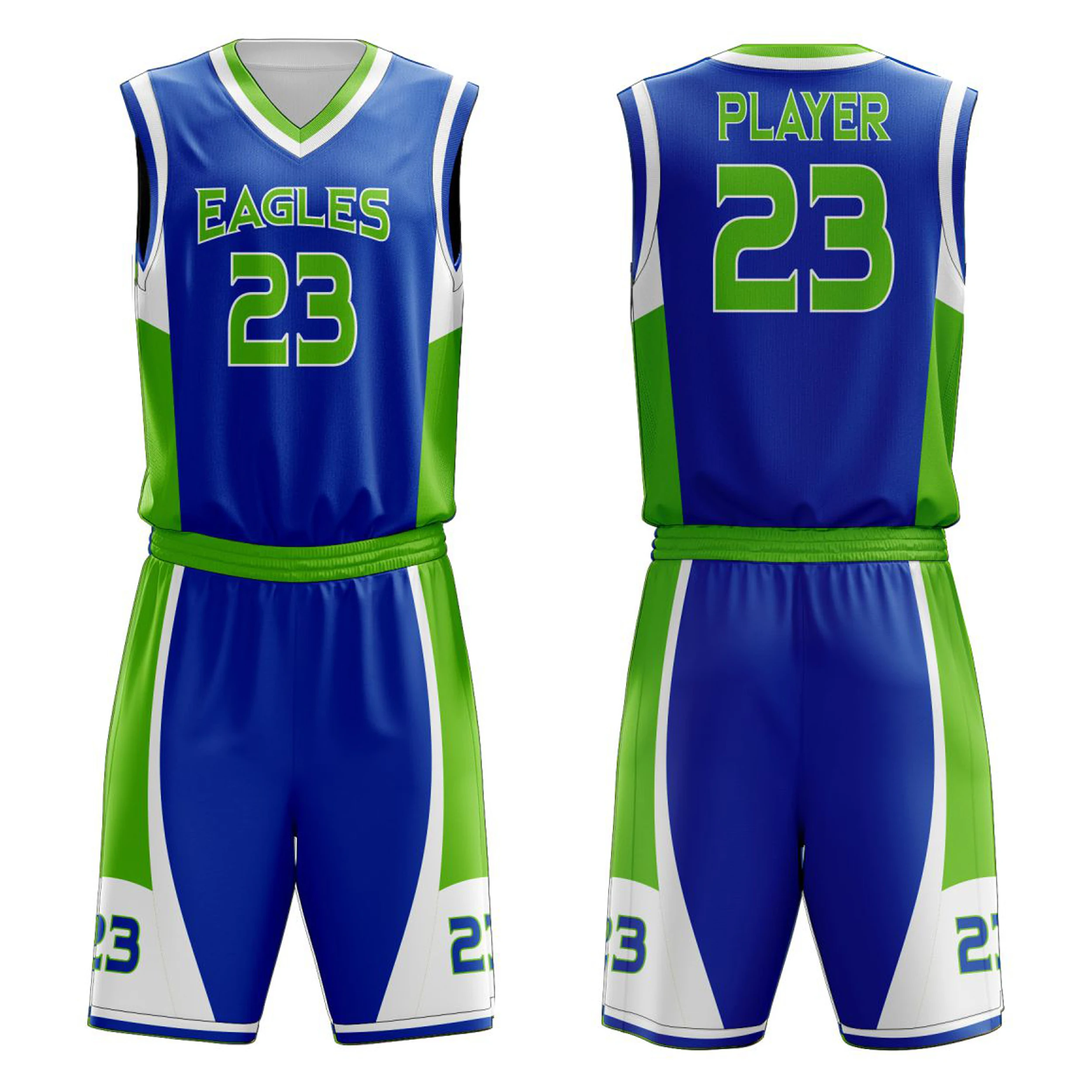 Men Professional Breathable Latest Custom Basketball Jersey and Shorts Set Cheap Reversible Sublimation Best Basketball Set