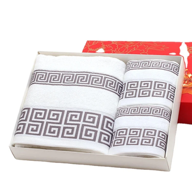 Hot Sale Super Dry Custom  High Water Absorption Cotton Cheap Bath Promotional Hotel Towel Set 100% Cotton