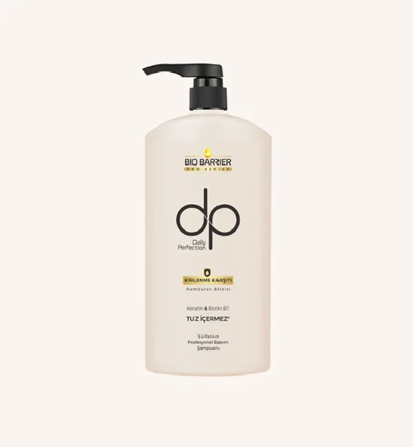 dp SALT & SULFATE FREE SHAMPOO COTTON MILK & WHEAT PROTEIN  KERATIN CARE BIOTIN ANTI-DANDRUFF PINE GLASS TURPENTINE BLACK CUMIN