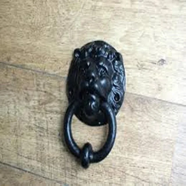 Cast Iron Front Entry Sturdy Ring Medieval Door Knockers for Vintage Wooden Barn Shed Doors, Gates, Fences, Furniture Farmhouse