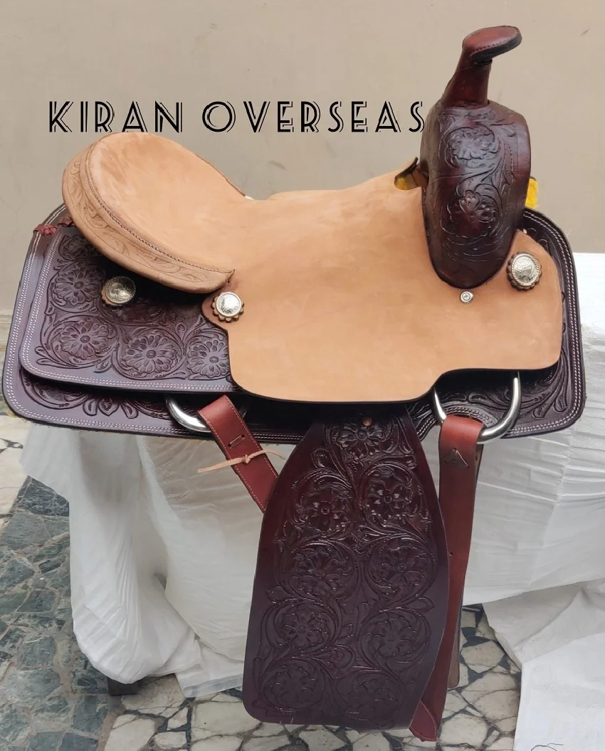 Leather Saddle Made With DD Leather Available In Black And Brown Color