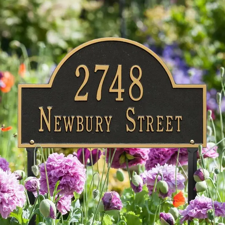 Decorative modern metal yard sign for outdoor garden yard home bulk quantity high quality made in india wholesale hot sell 2023