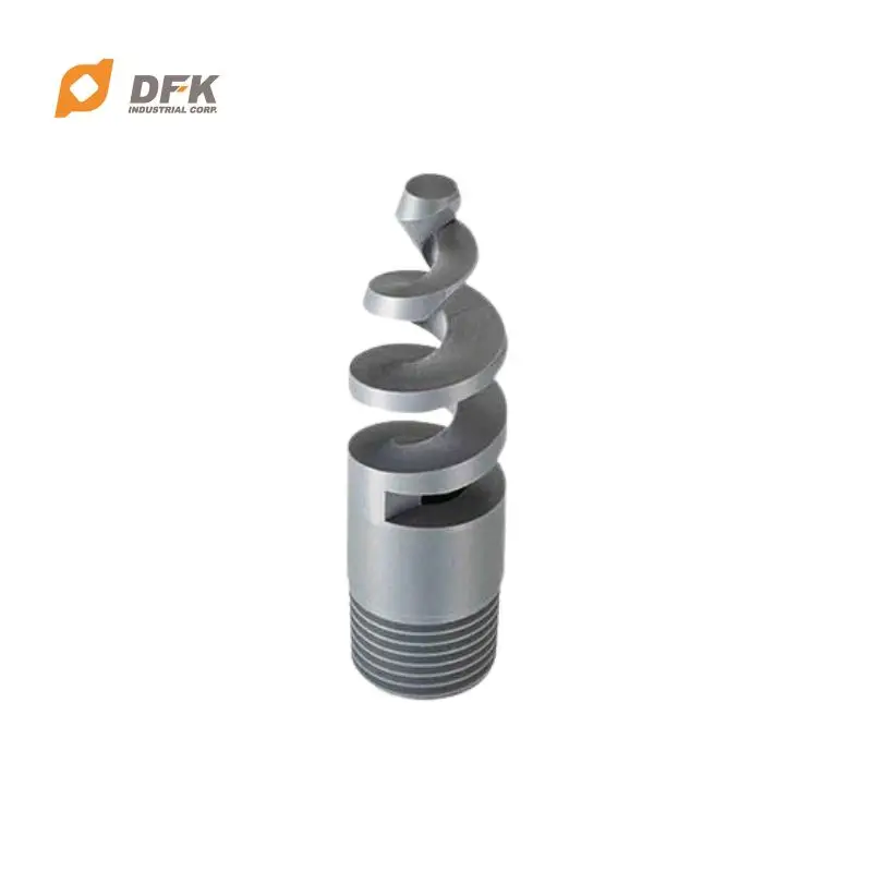 PEEK UPVC Clog-resistant Large Spray Angle Spiral Nozzle