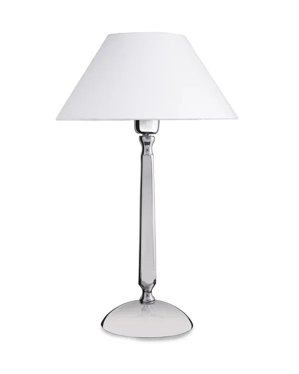 Korean style decorative ornaments bedroom bedside lighting cylindrical silver-plated white metal reading lamp