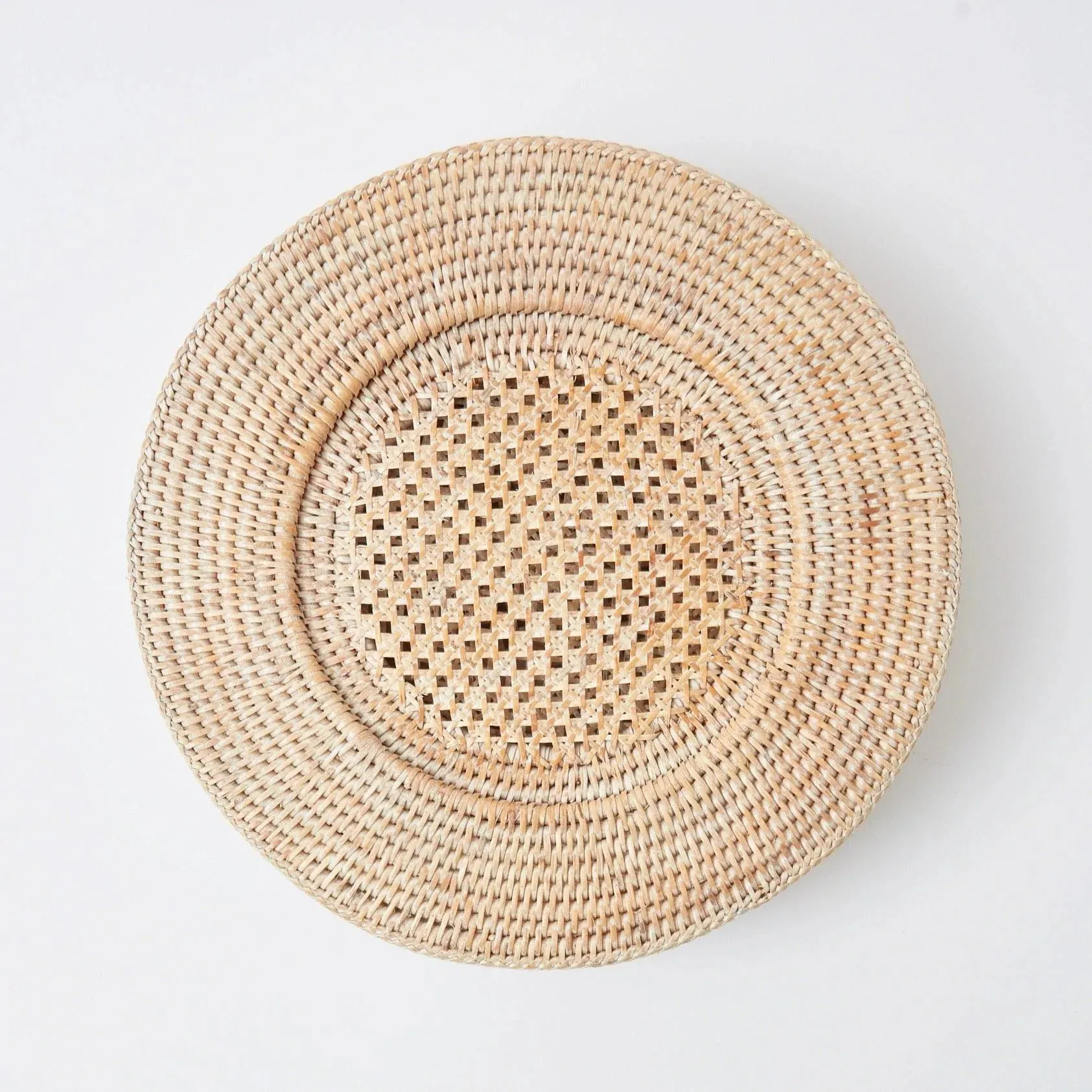 Biodegradable rattan charger plate table dinnerware placemat eco friendly natural cheap price from Vietnam
