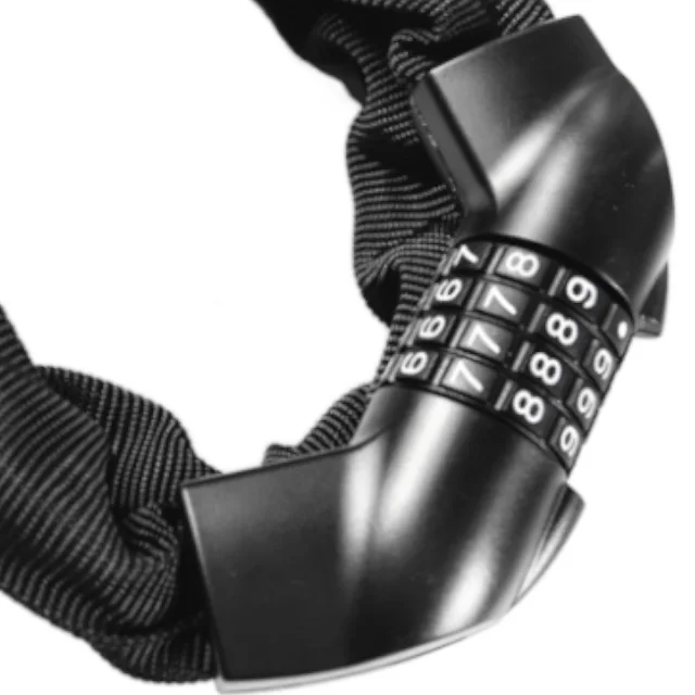 Exclusive Bicycle Chain Combination Lock Made in Taiwan, with Anti-cut Function, Suitable for All TW 4 Digit Combination Lock