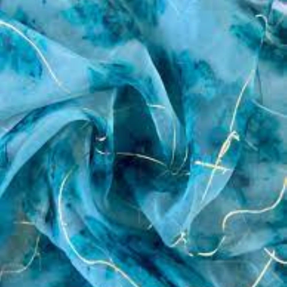 100%polyester crystal organza fabric