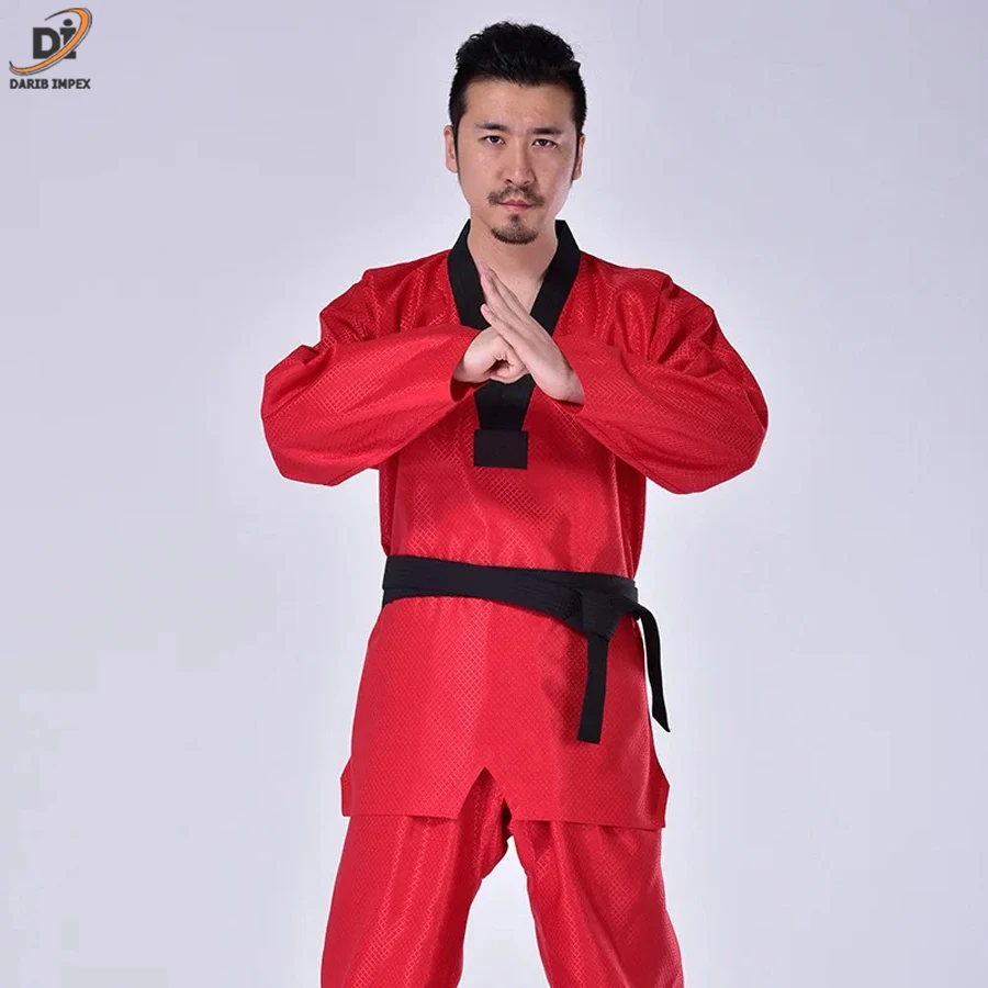 Factory Made Taekwondo Uniform with Wholesale Custom Logo, Plus Size Martial Arts Taekwondo Uniform