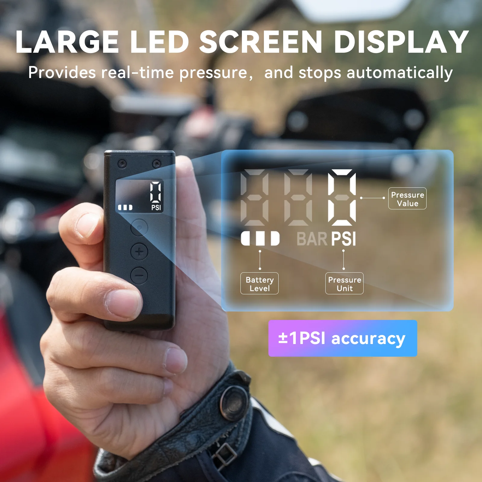 Wireless Tire High Air Pressure Pump Portable Electric Bike Pump Bicycle Mini Air Pump