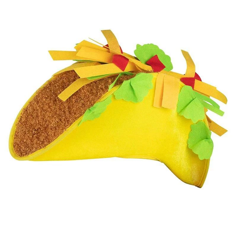 Haiwin Party Novelty Fiesta Food Costume Taco Hat for Cinco De Mayo Halloween