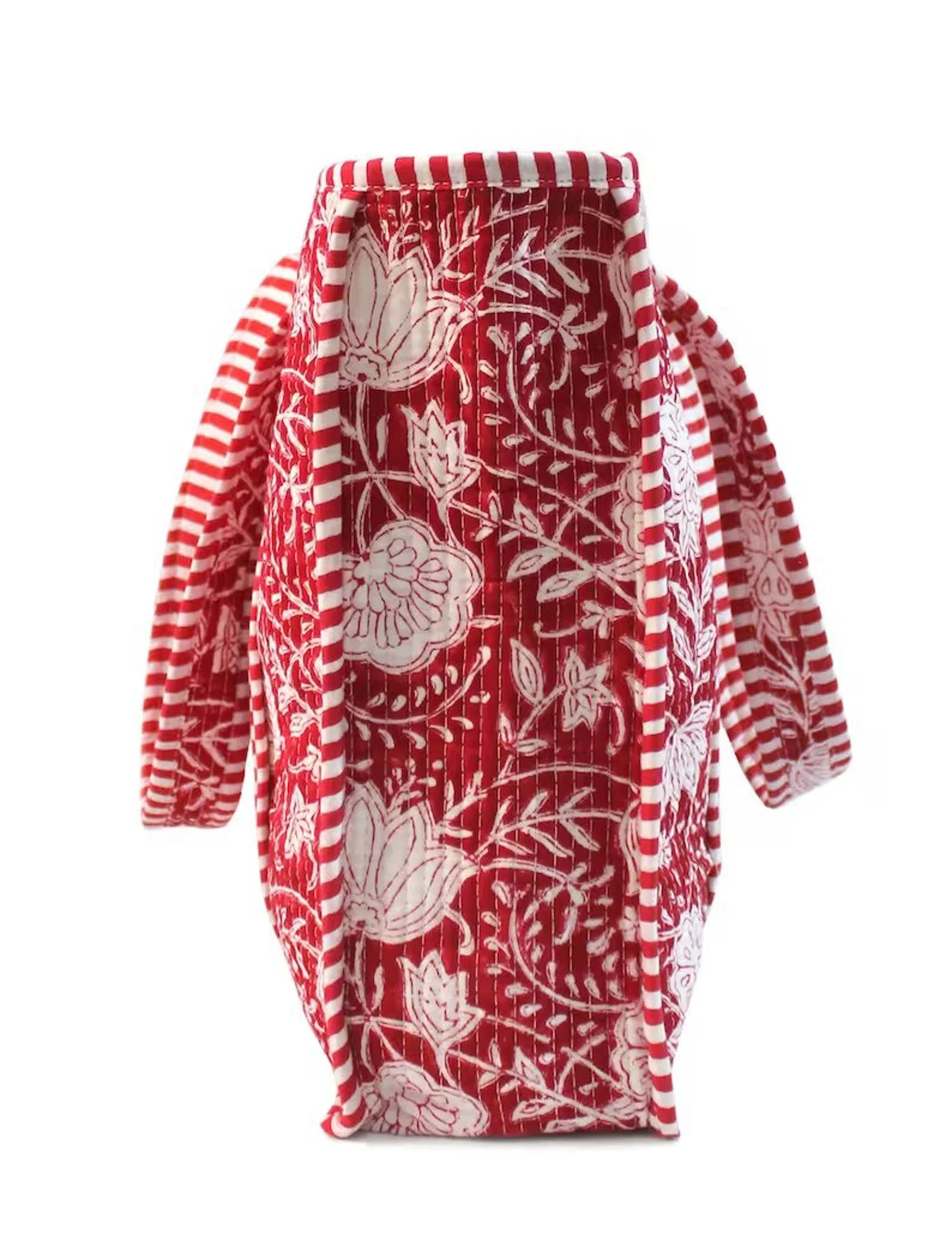 Indian Wholesale Natural Cotton Canvas Floral Printed Tote Bag Reusable Waterproof Shopping Bags for Travel Picnic Daily Use