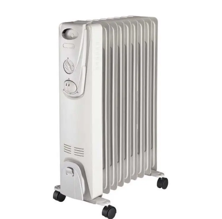 Portable oil radiator electric heater