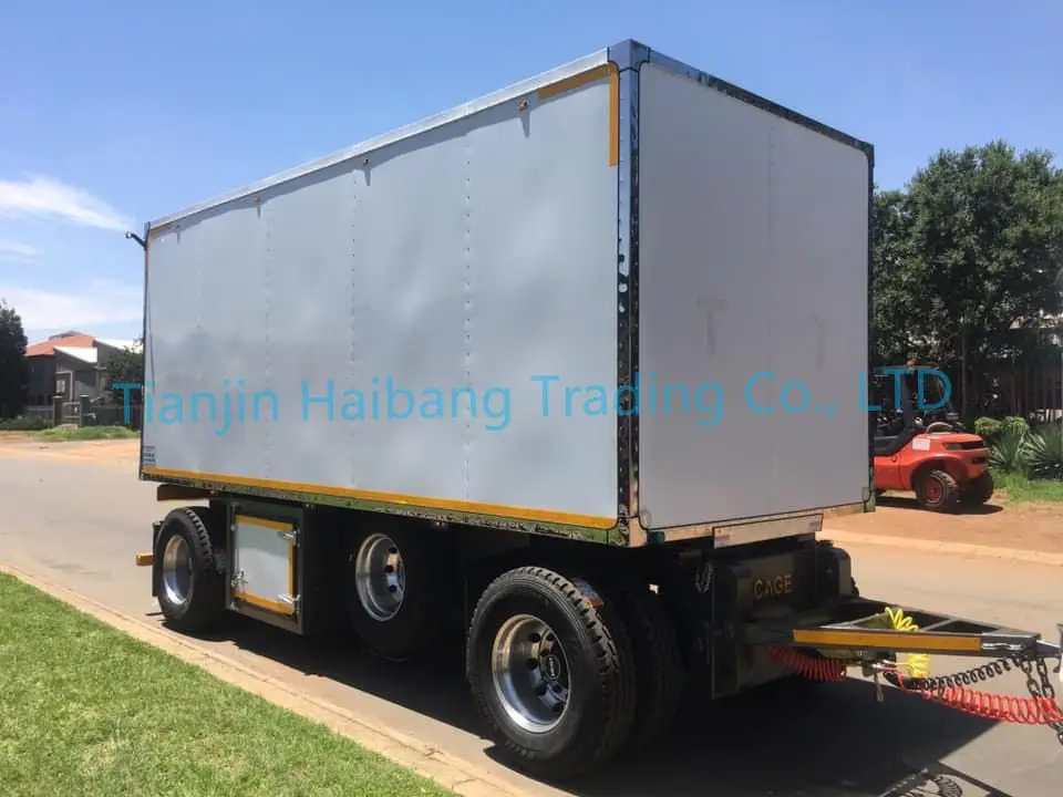 Factory direct sale preferential price 2 axle full trailer