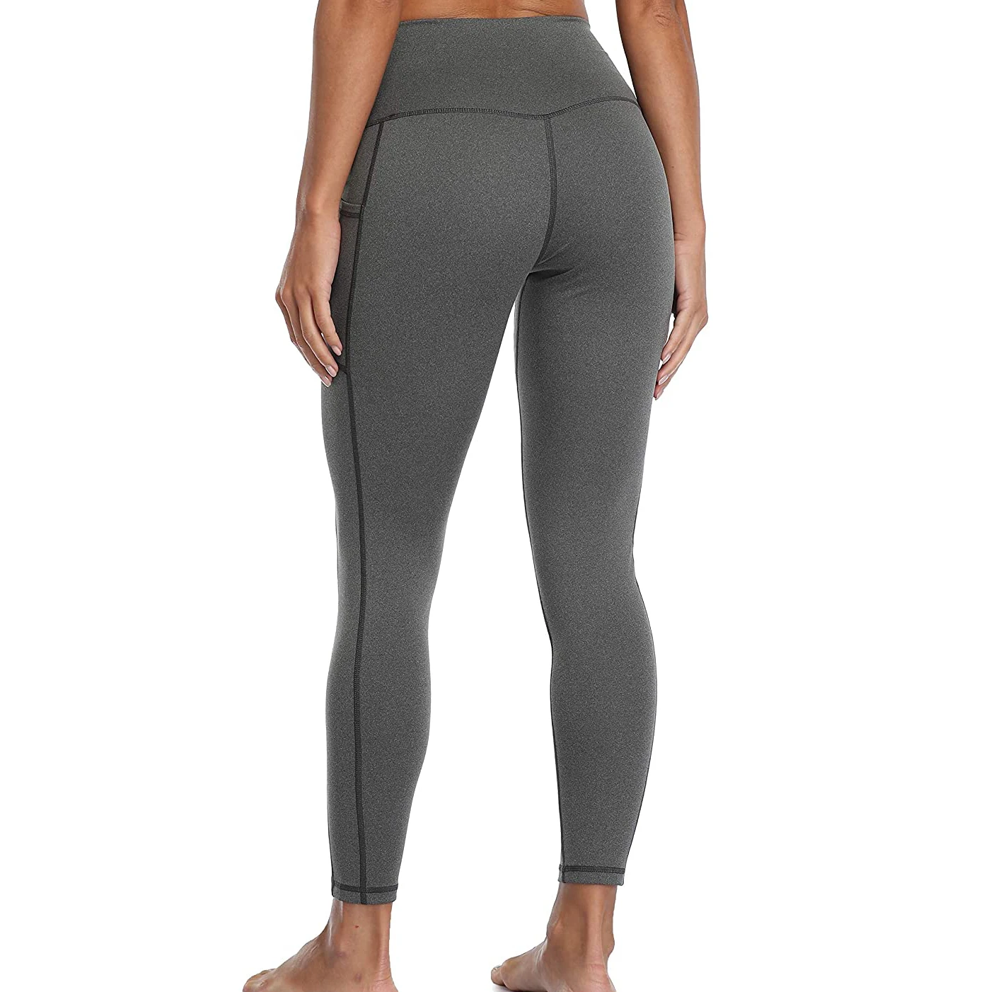 Legging Heather Grey Workout Running Gym Scrunch Butt leggings Yoga High Waisted Tummy Control Lift Breathable Pants leggings