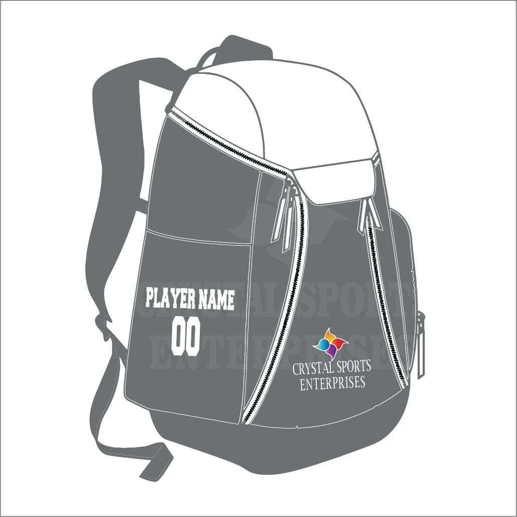 Дешевая новая стильная сумка с логотипом на заказ Школьное спортивное снаряжение рюкзак для волейбола баскетбола футбола отделением мяча