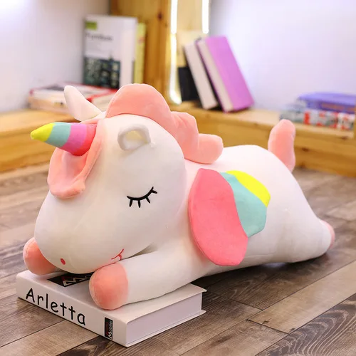 Единорог плюшевая игрушка милая кукла Ragdoll Удобная подушка подарок на день рождения девушка Спящая Подушка для продажи