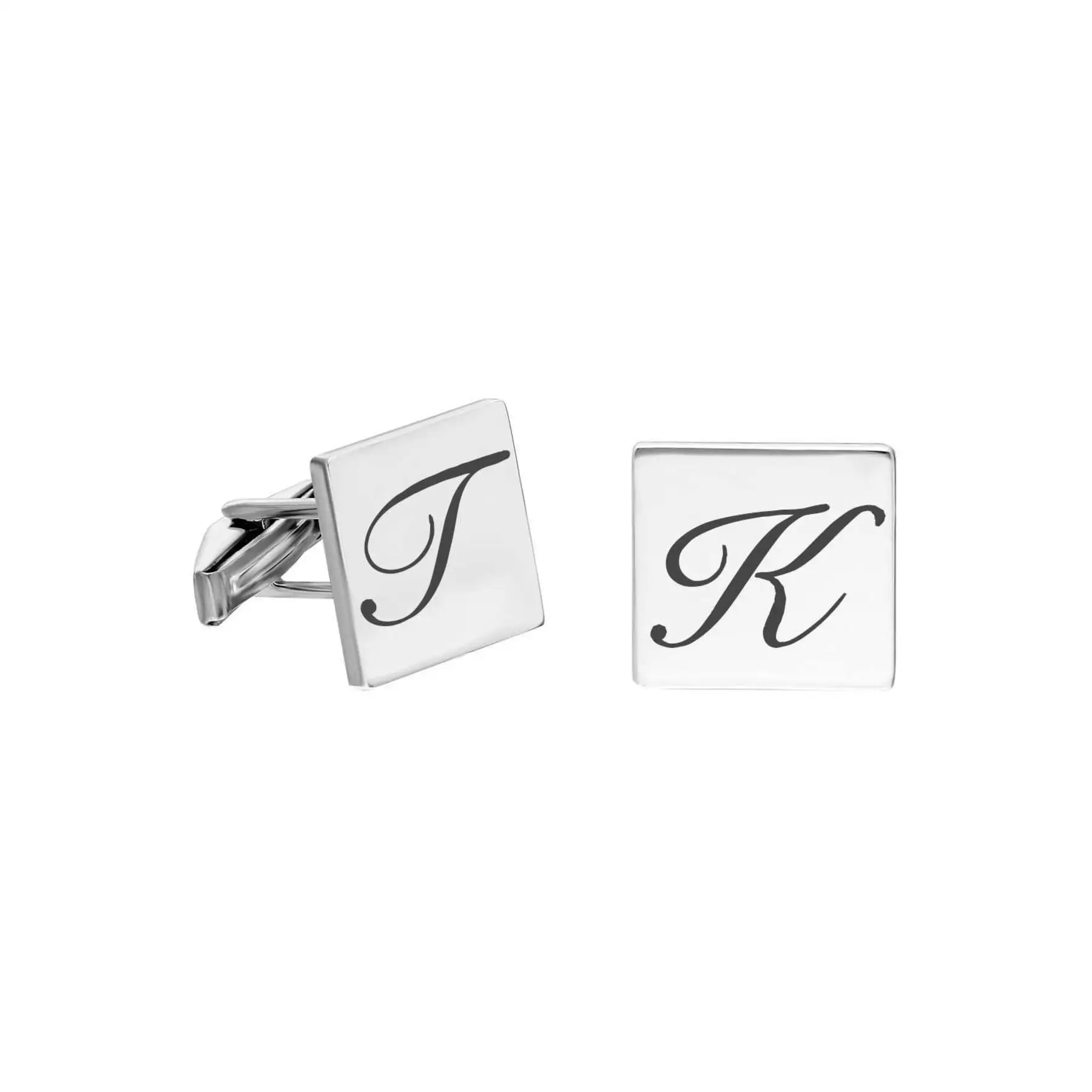 Square Design 925 Sterling Silver Cufflink